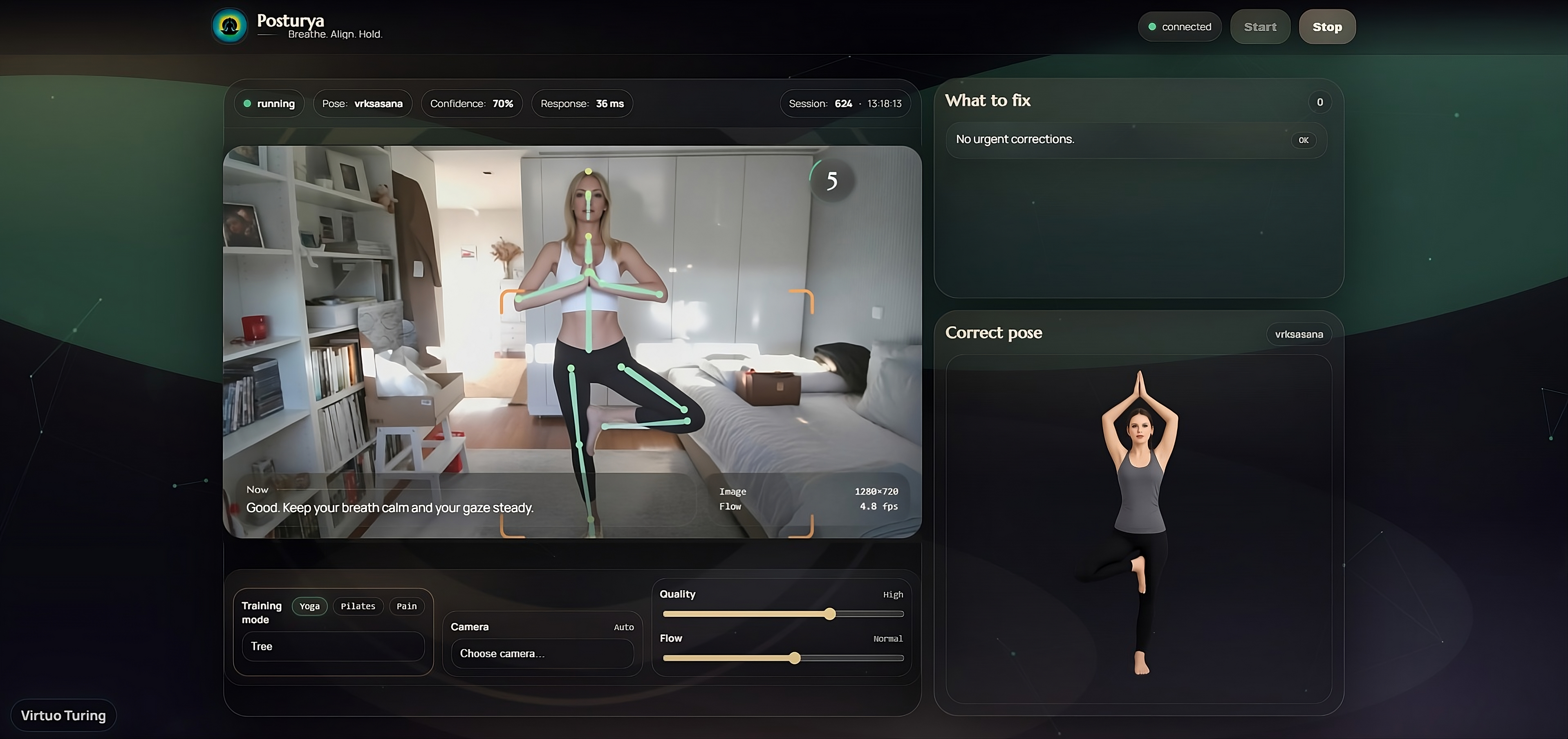 Posturya Interface Preview